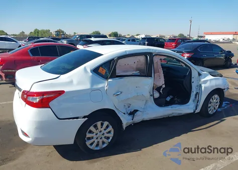 2019 Nissan Sentra S z USA, uszkodzony, nr VIN 3N1AB7AP2KY291485
